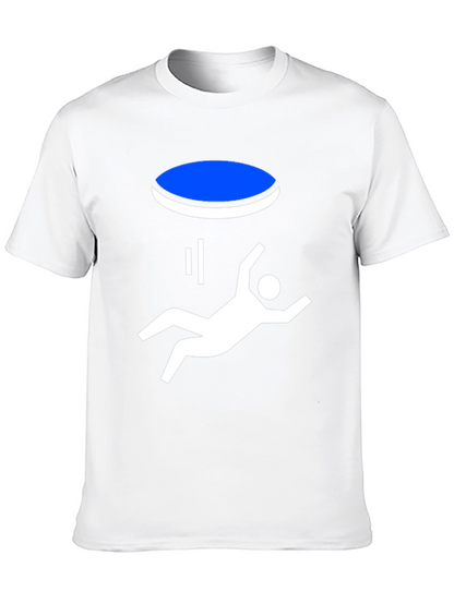 Portal Fall Funny Graphic T-Shirt - Black