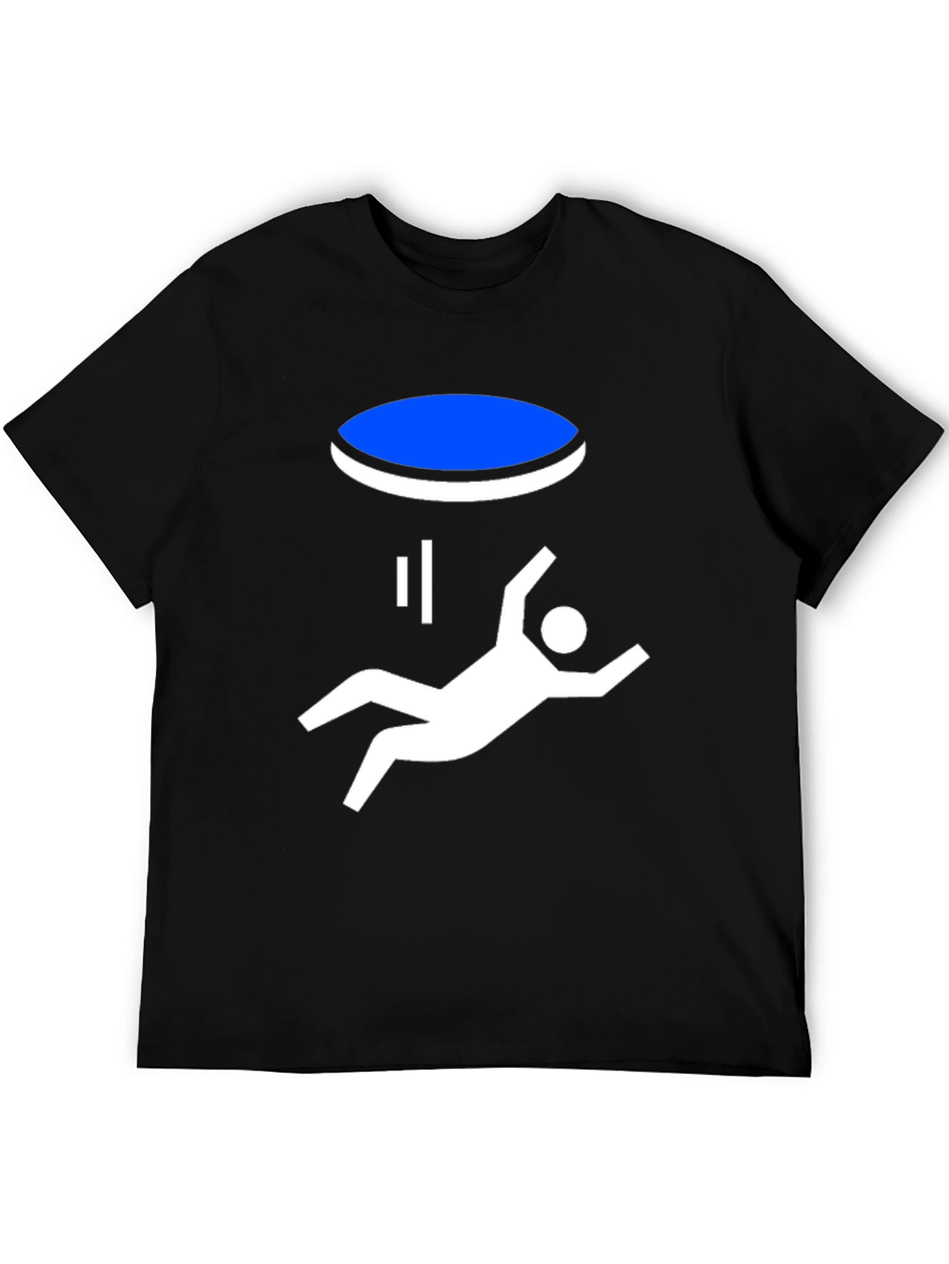 Portal Fall Funny Graphic T-Shirt - Black