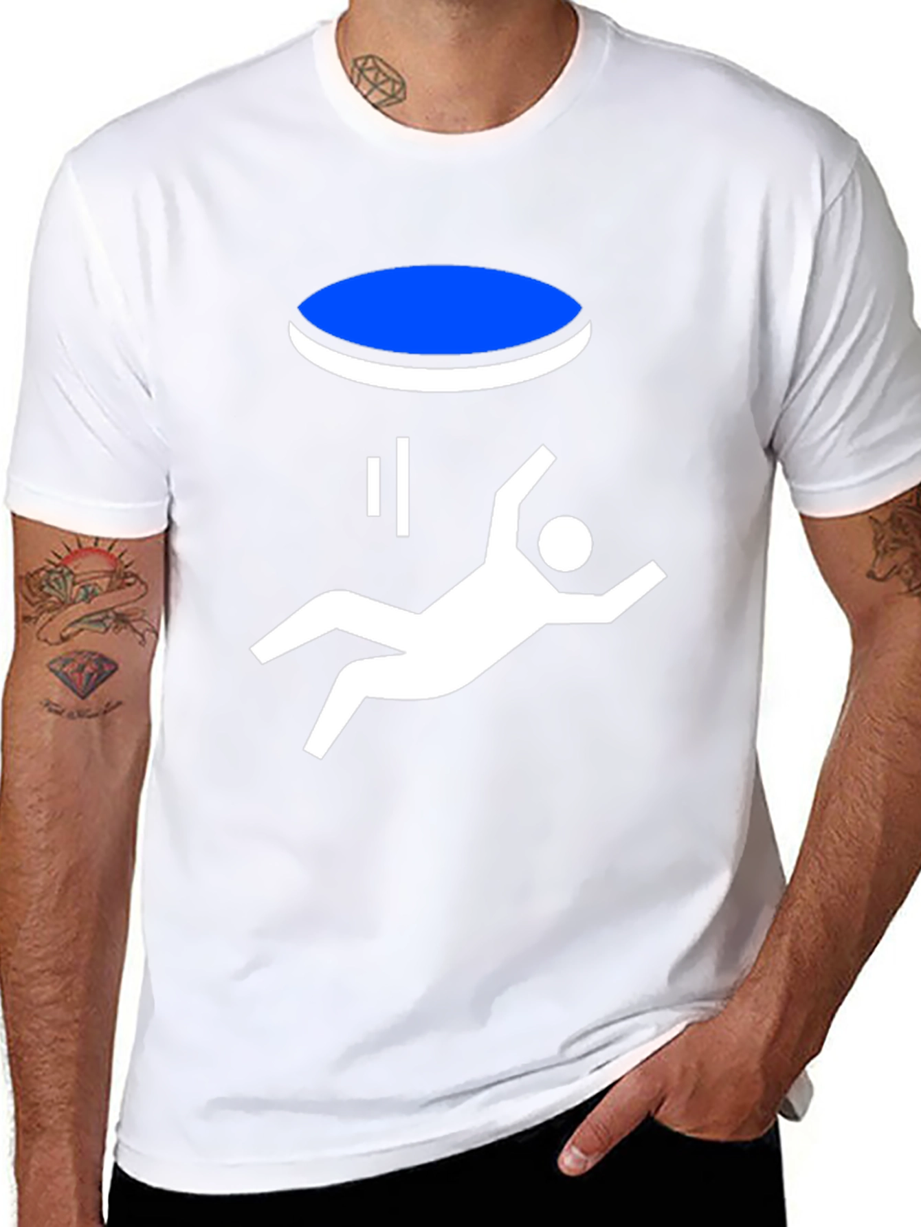 Portal Fall Funny Graphic T-Shirt - Black