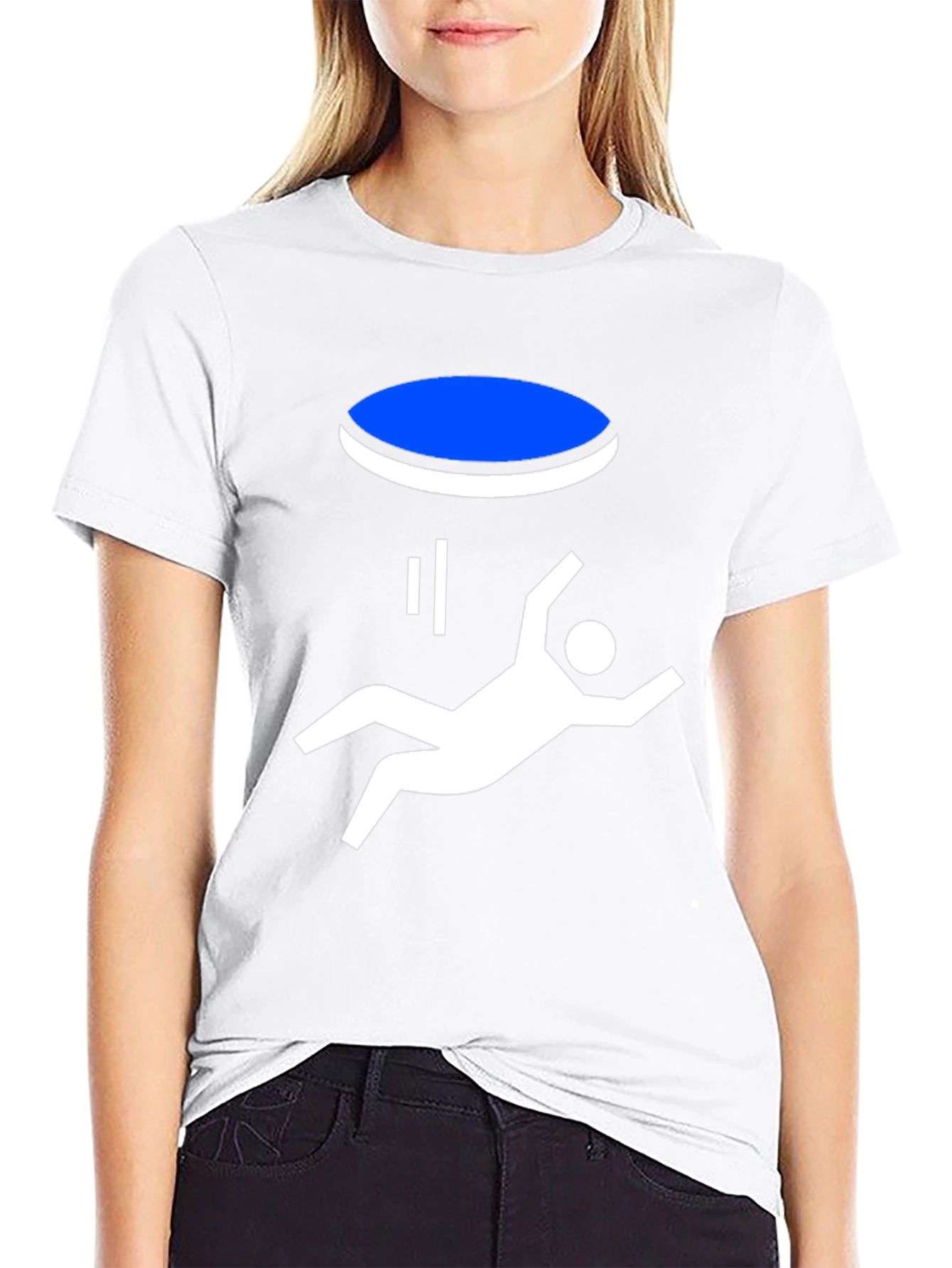 Portal Fall Funny Graphic T-Shirt - Black