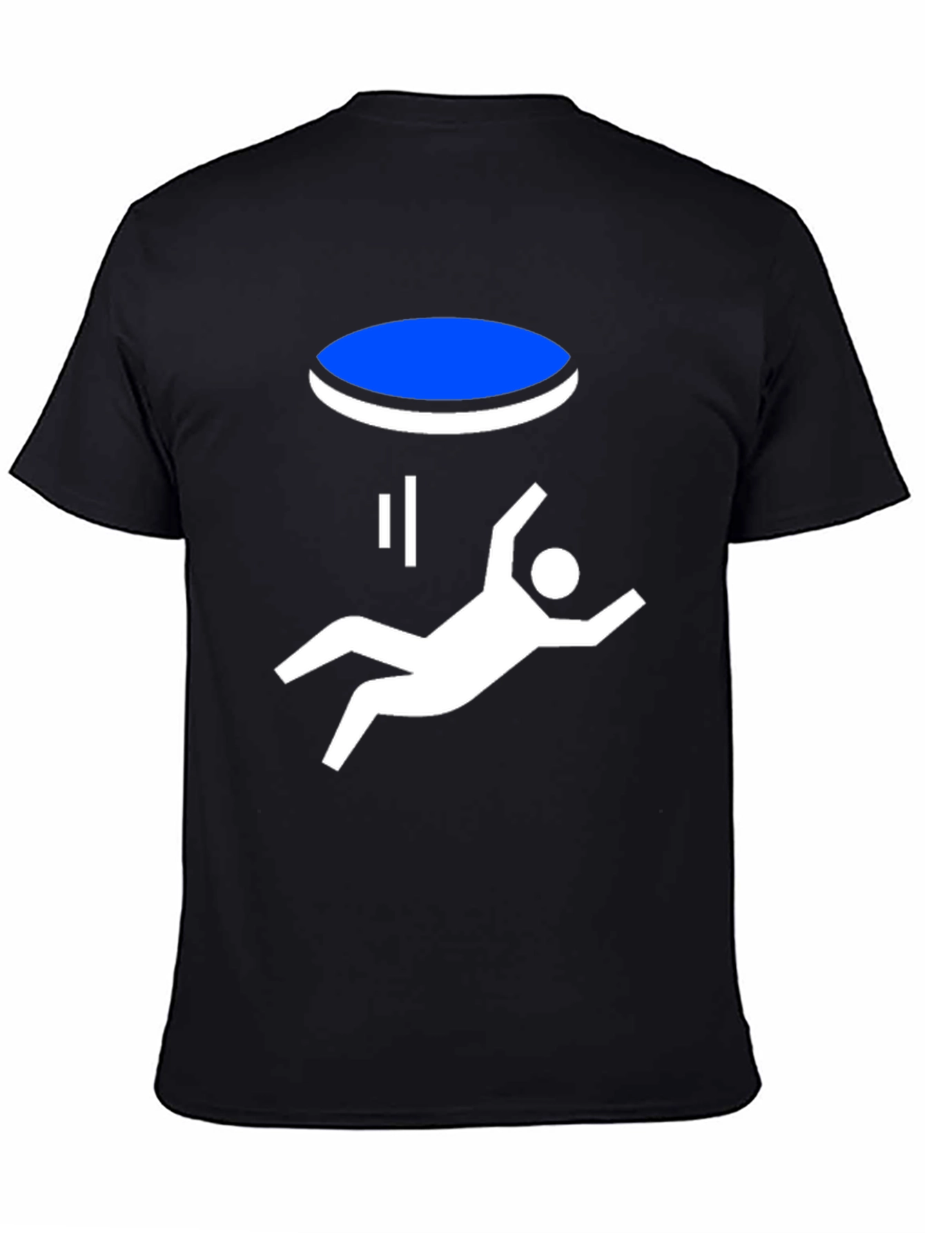 Portal Fall Funny Graphic T-Shirt - Black