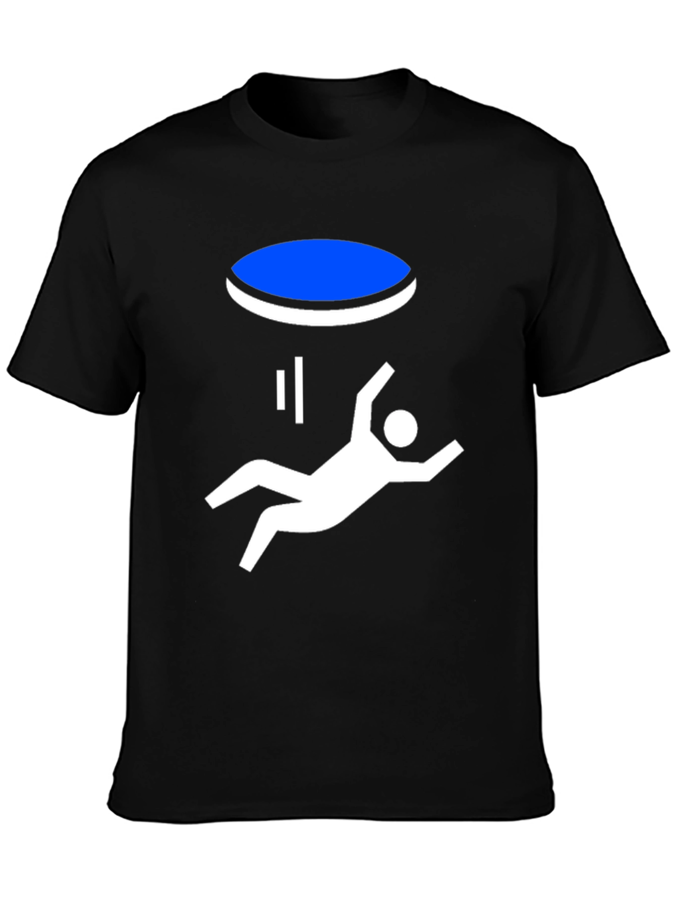 Portal Fall Funny Graphic T-Shirt - Black