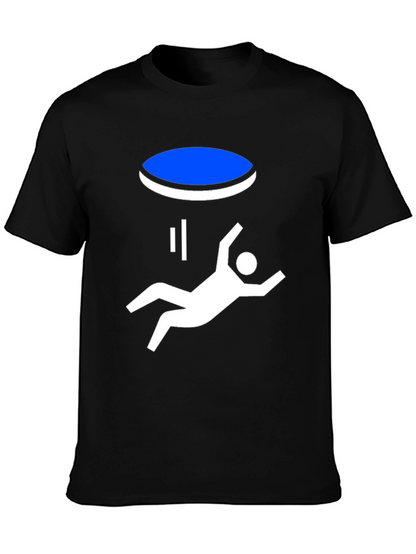 Portal Fall Funny Graphic T-Shirt - Black
