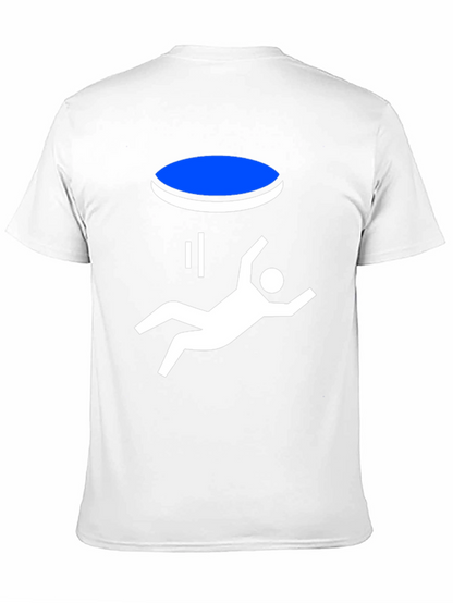 Portal Fall Funny Graphic T-Shirt - Black