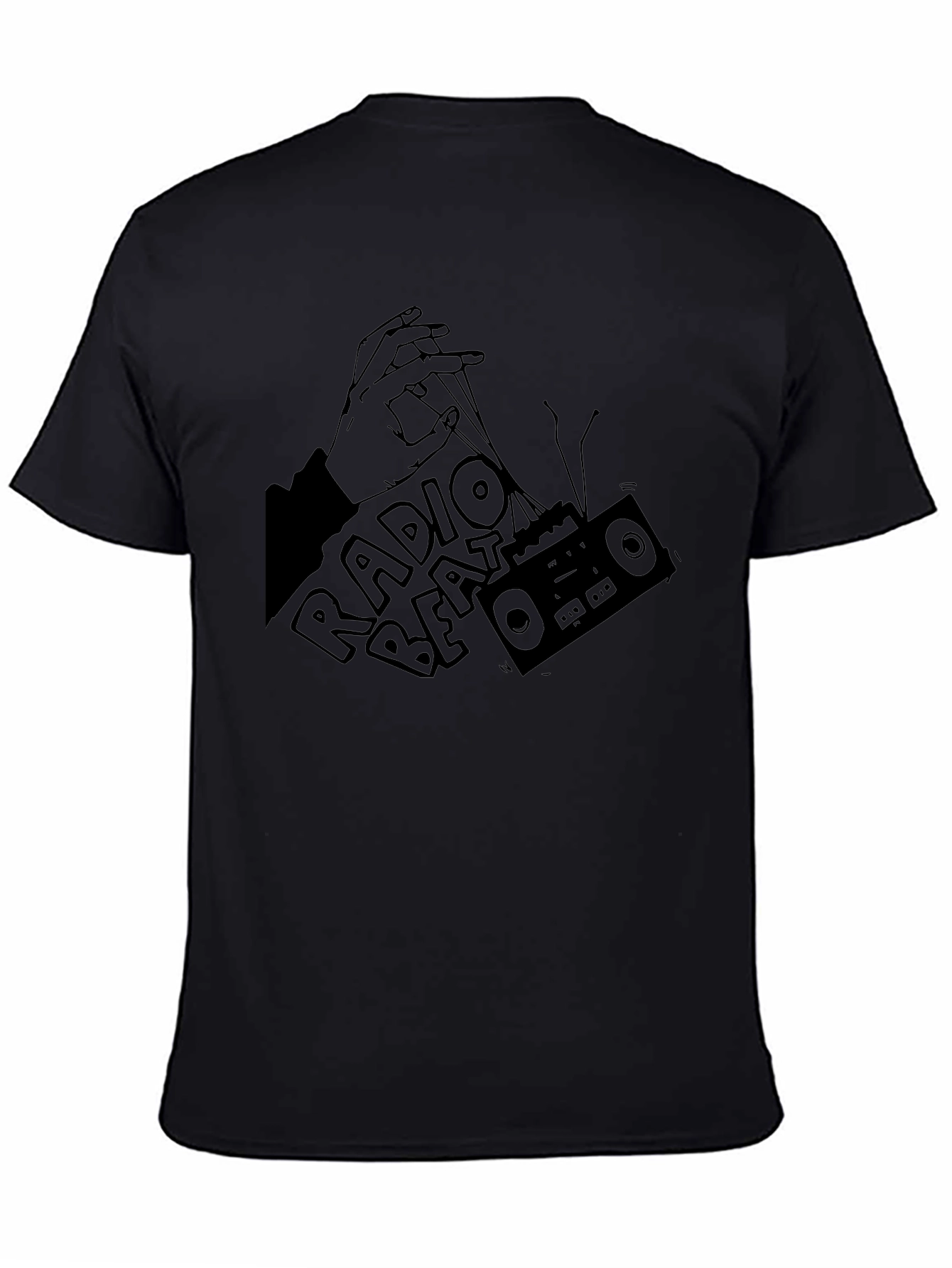 Radio Beat Black Graphic Tee