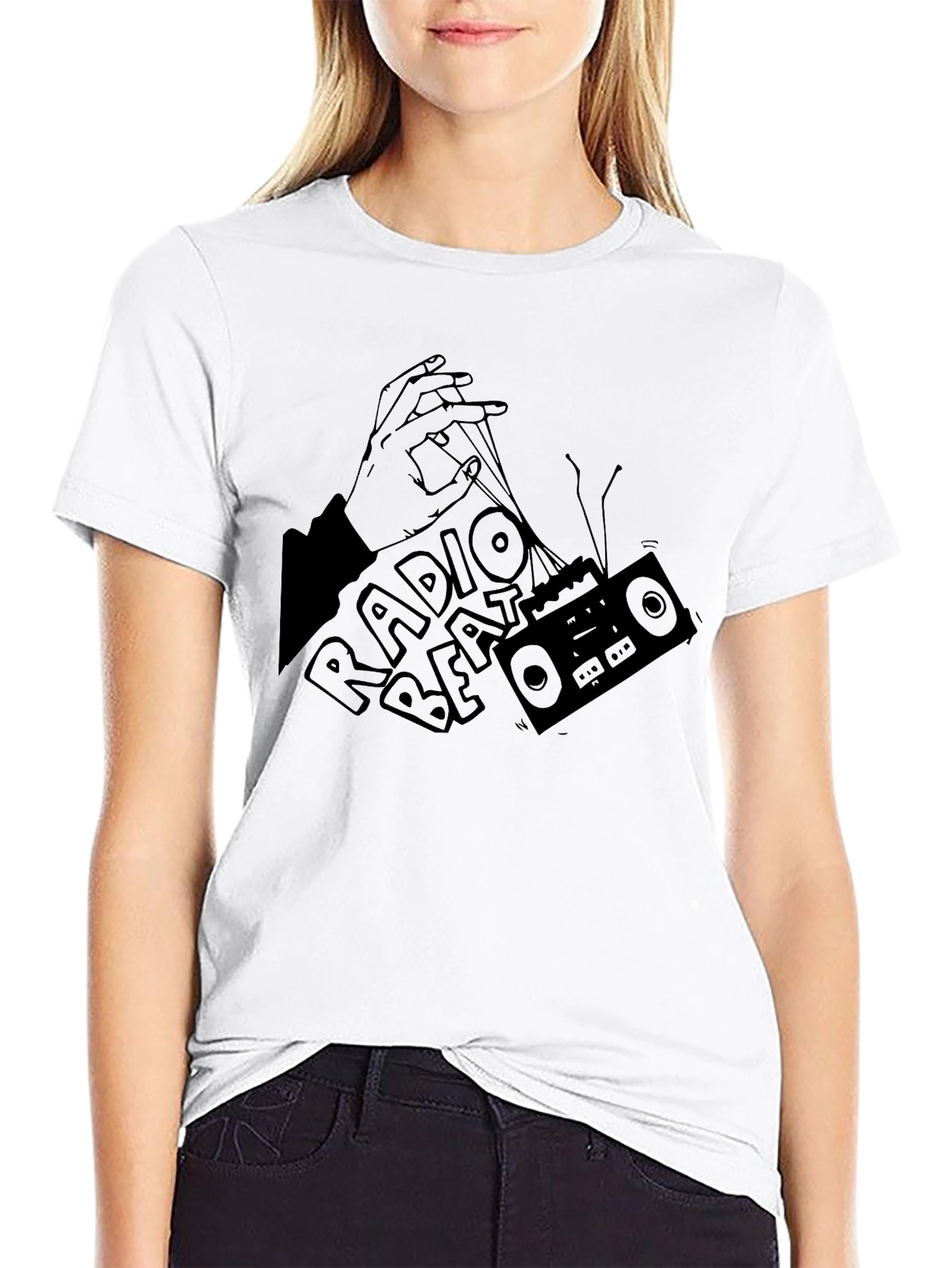 Radio Beat Black Graphic Tee
