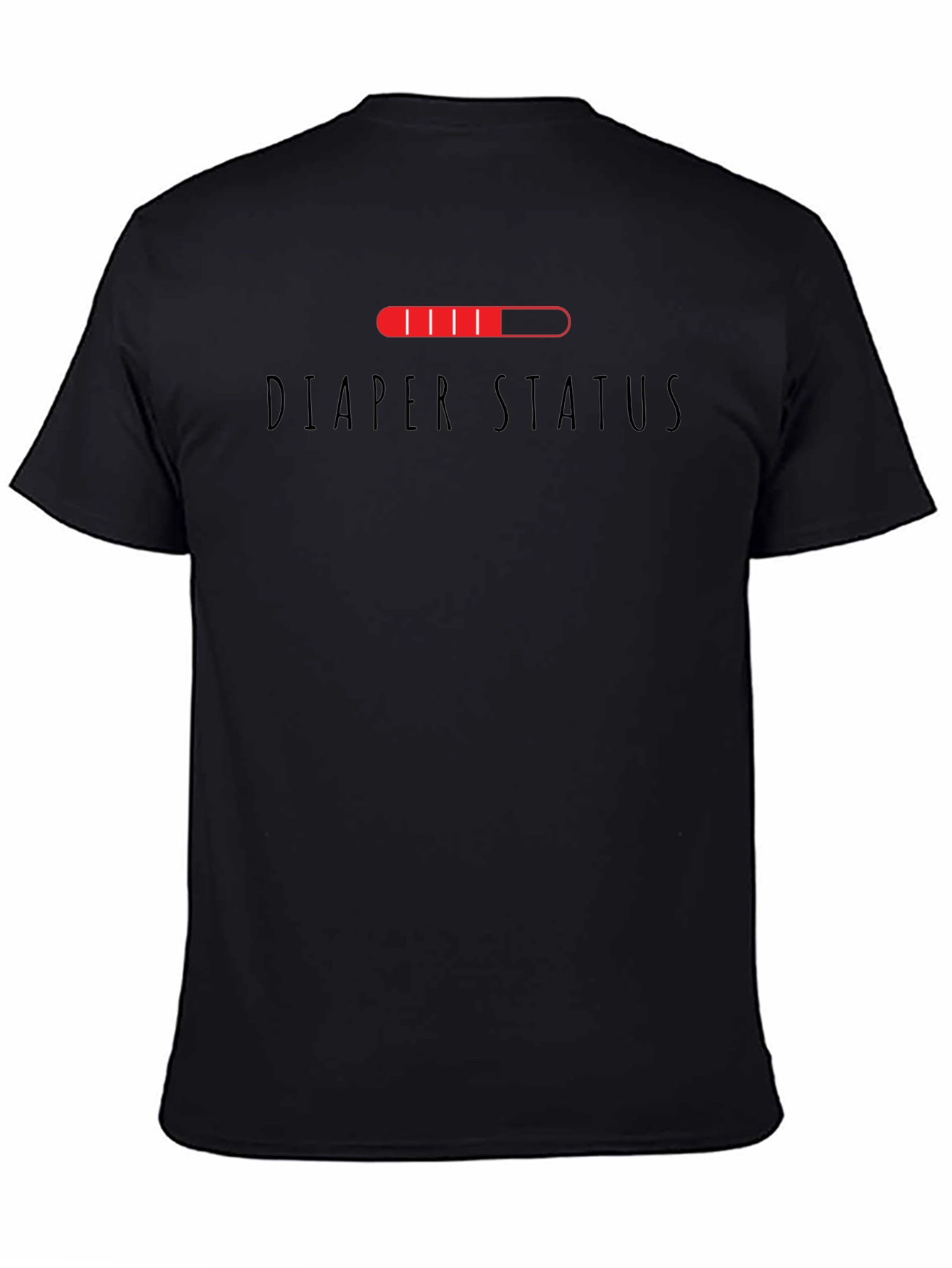 Diaper Status Funny Graphic Mens T-Shirt