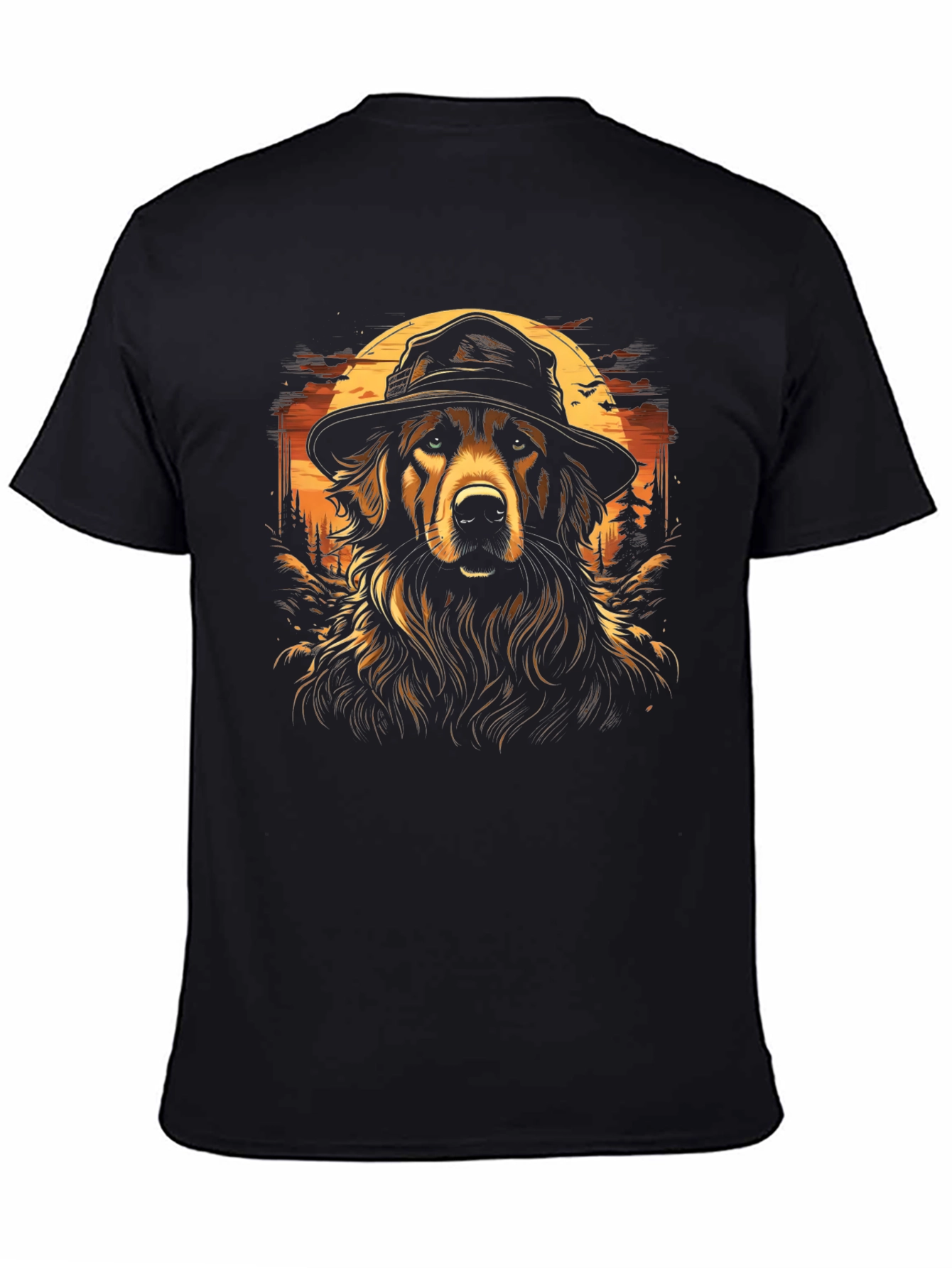 Dog Detective Graphic Tee - Stylish Mens Black T-Shirt