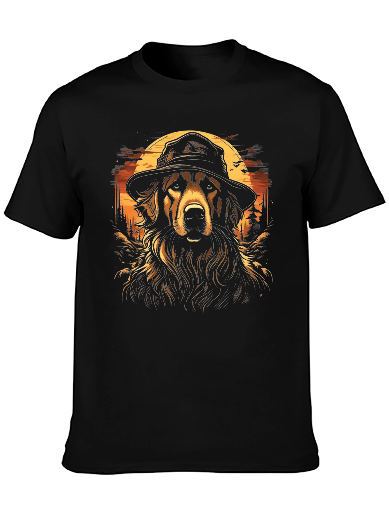 Dog Detective Graphic Tee - Stylish Mens Black T-Shirt