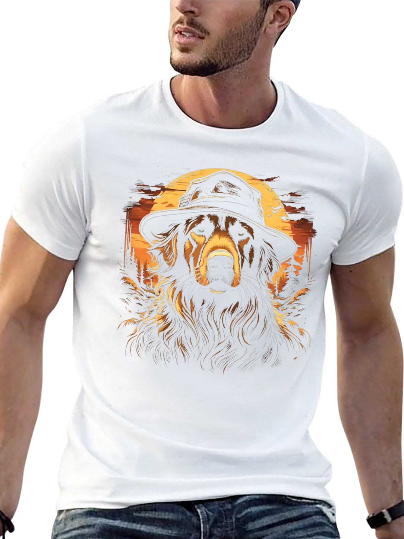 Dog Detective Graphic Tee - Stylish Mens Black T-Shirt