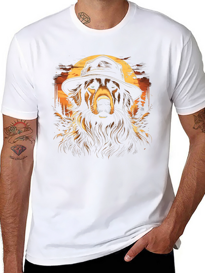 Dog Detective Graphic Tee - Stylish Mens Black T-Shirt