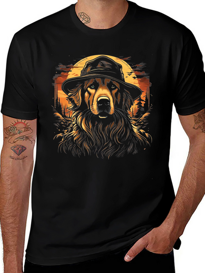 Dog Detective Graphic Tee - Stylish Mens Black T-Shirt