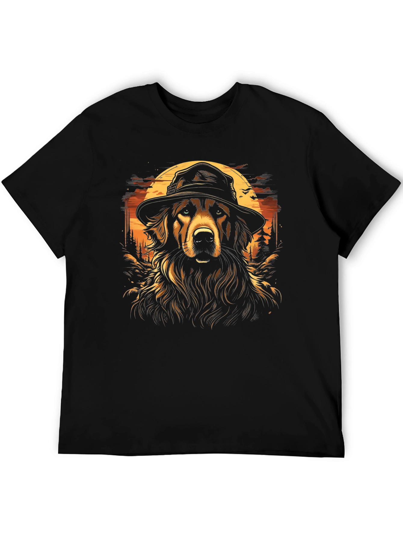 Dog Detective Graphic Tee - Stylish Mens Black T-Shirt