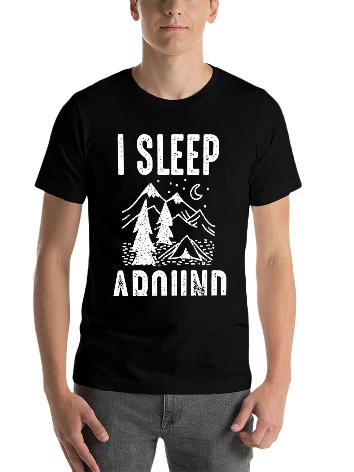 I Sleep Around Camping Graphic Tee