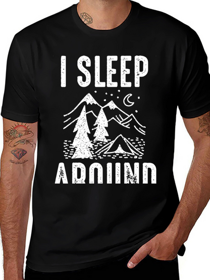 I Sleep Around Camping Graphic Tee