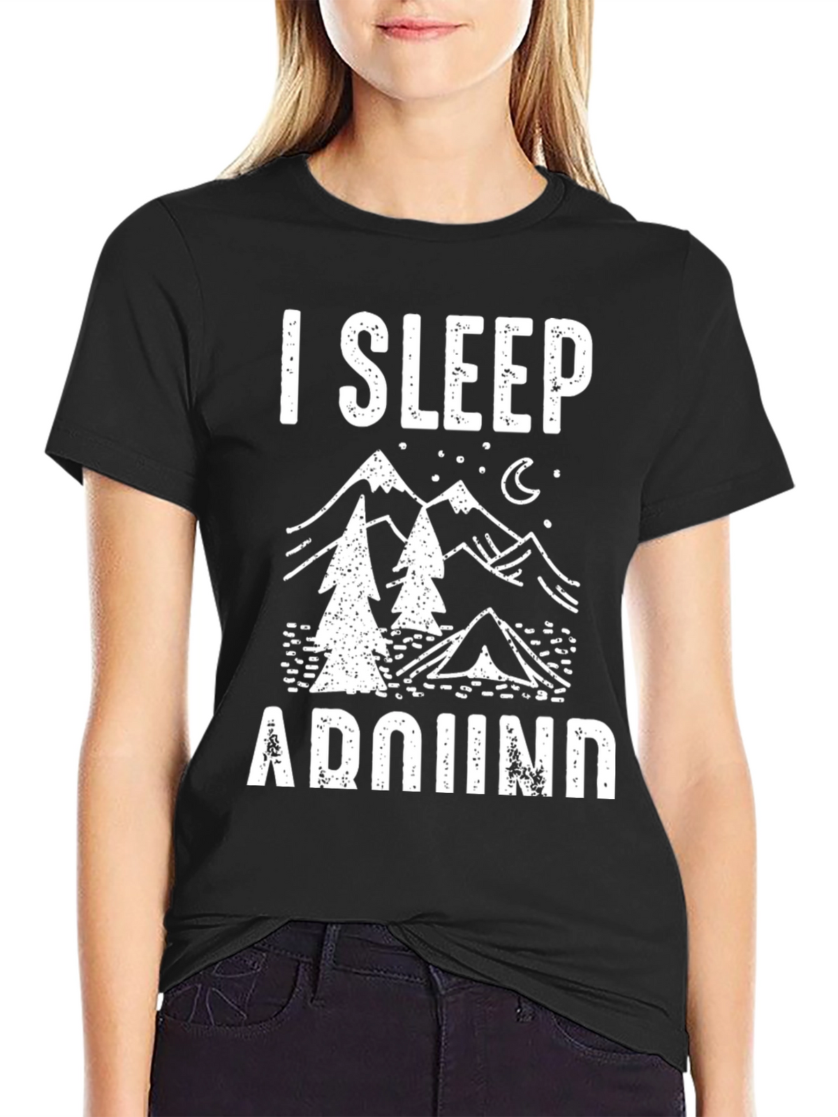 I Sleep Around Camping Graphic Tee