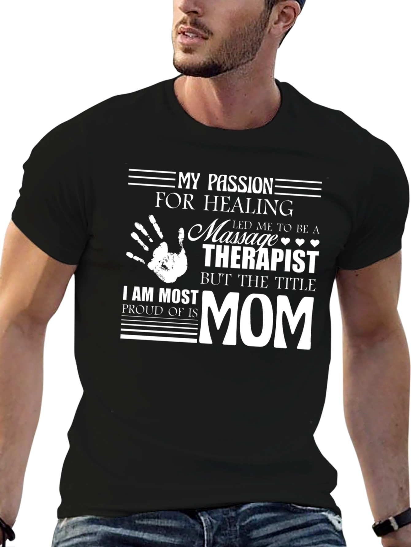 Massage Therapist Mom Graphic T-Shirt