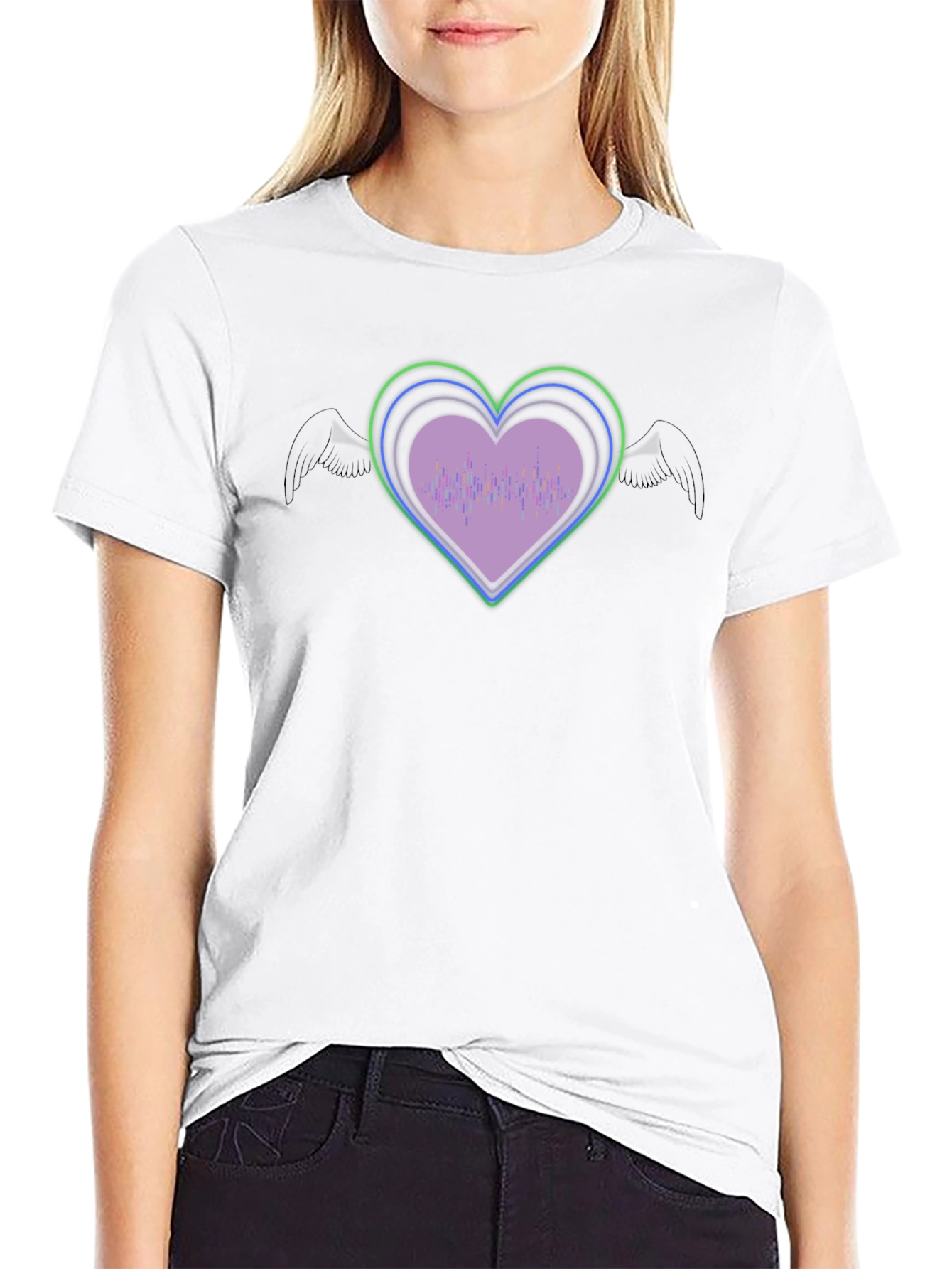 Heart Wings Graphic T-Shirt - Unique Design