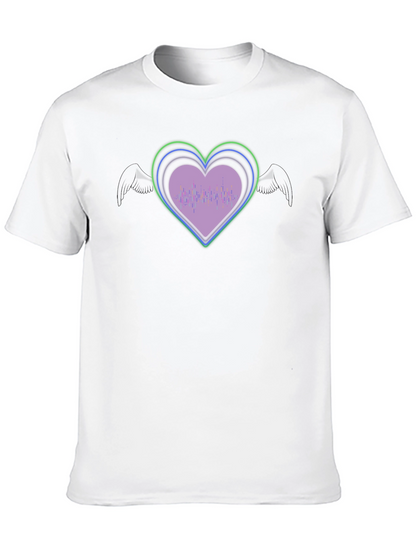 Heart Wings Graphic T-Shirt - Unique Design