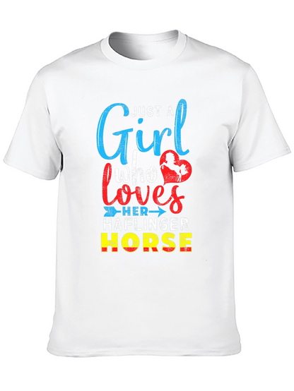 Just A Girl Who Loves Haflinger Horse T-Shirt
