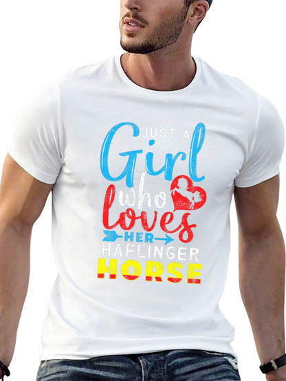 Just A Girl Who Loves Haflinger Horse T-Shirt