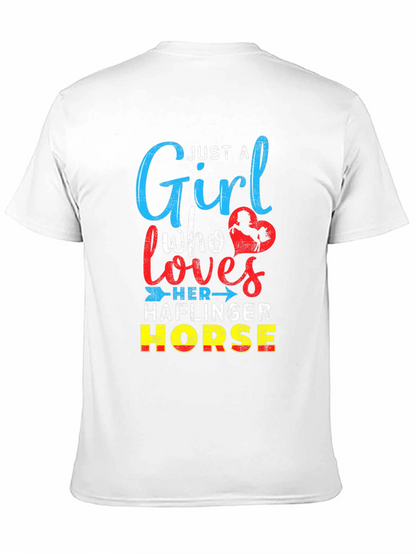 Just A Girl Who Loves Haflinger Horse T-Shirt
