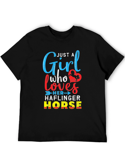 Just A Girl Who Loves Haflinger Horse T-Shirt