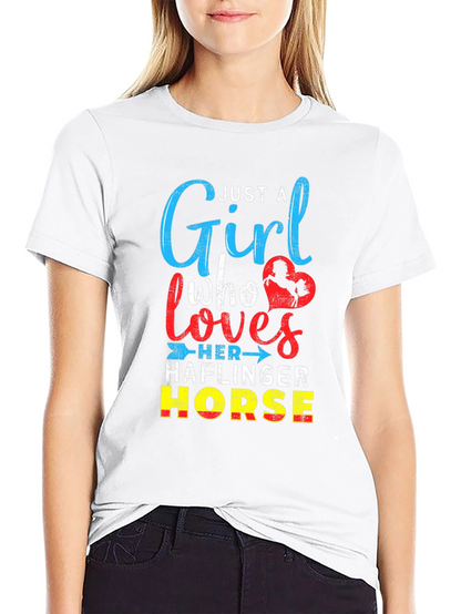 Just A Girl Who Loves Haflinger Horse T-Shirt