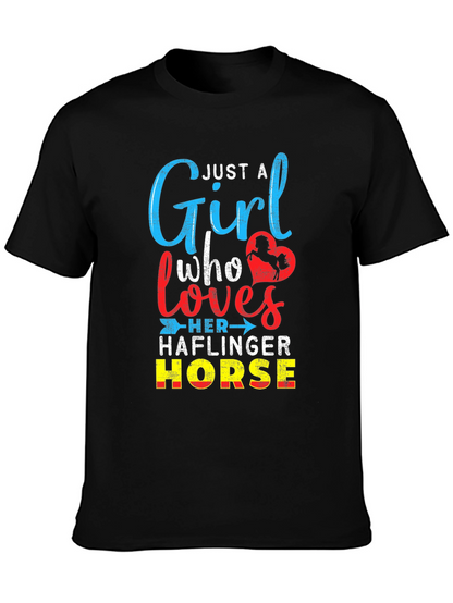 Just A Girl Who Loves Haflinger Horse T-Shirt