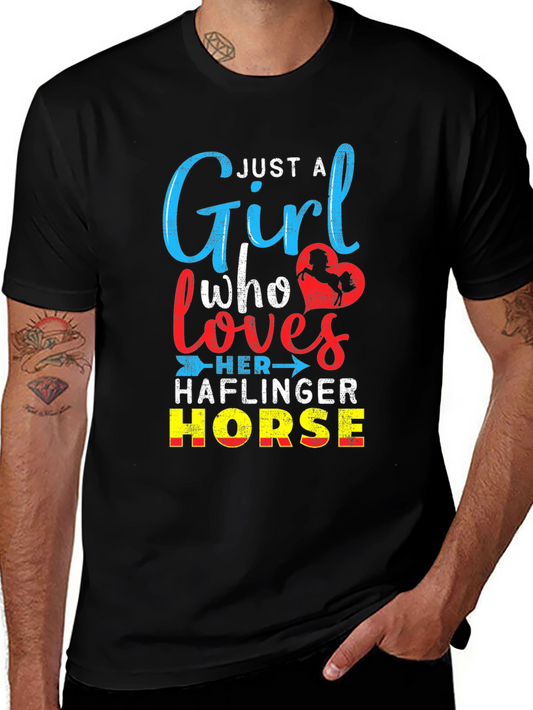 Just A Girl Who Loves Haflinger Horse T-Shirt