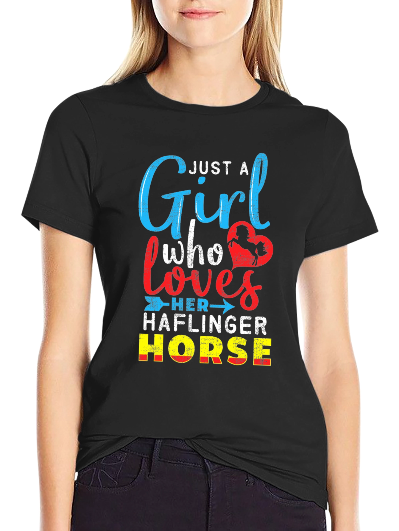 Just A Girl Who Loves Haflinger Horse T-Shirt