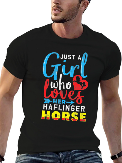 Just A Girl Who Loves Haflinger Horse T-Shirt