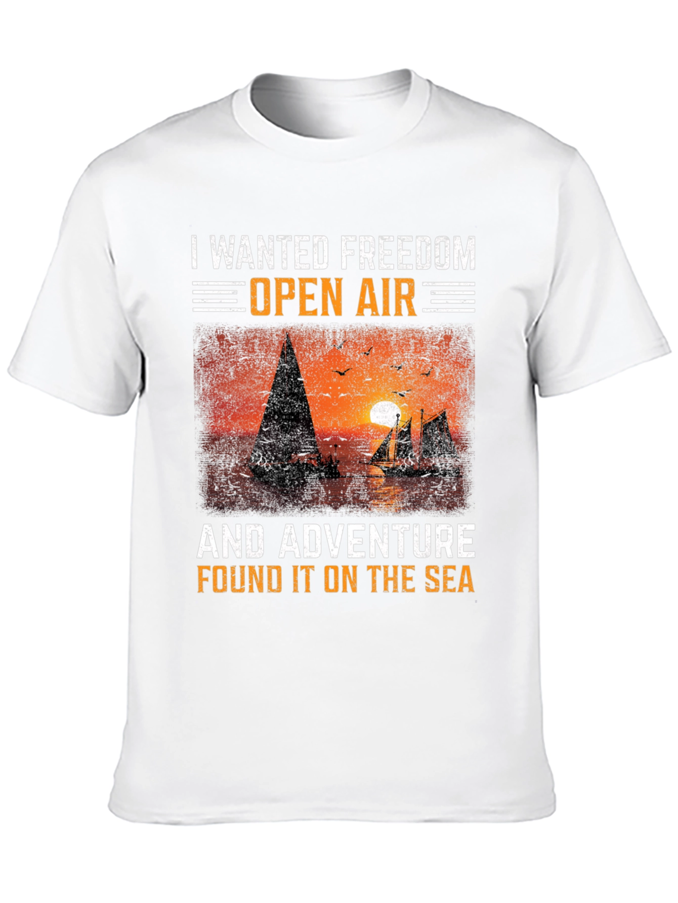 Freedom & Adventure Sea Graphic T-Shirt