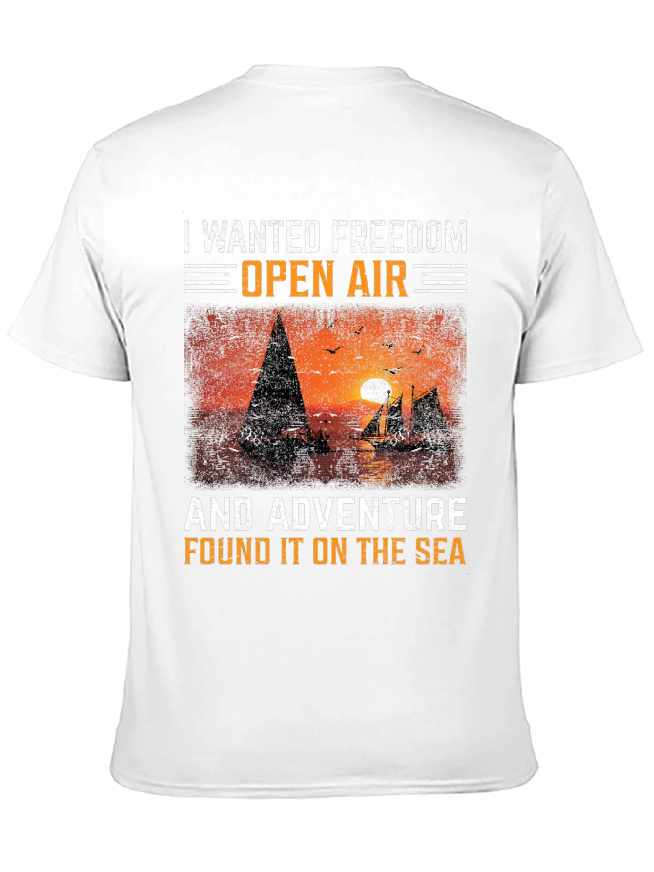 Freedom & Adventure Sea Graphic T-Shirt