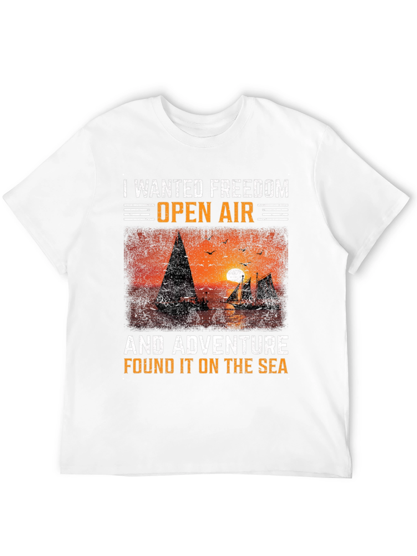 Freedom & Adventure Sea Graphic T-Shirt