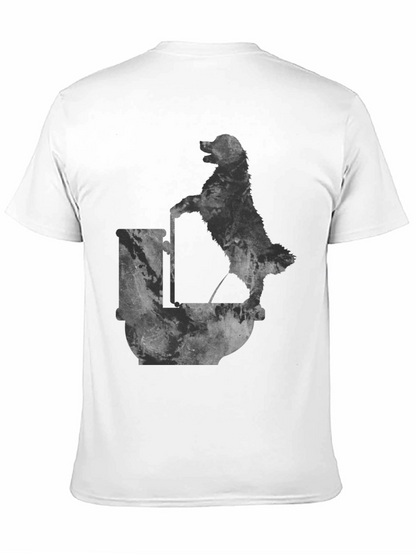 Dog on Barrel Graphic T-Shirt