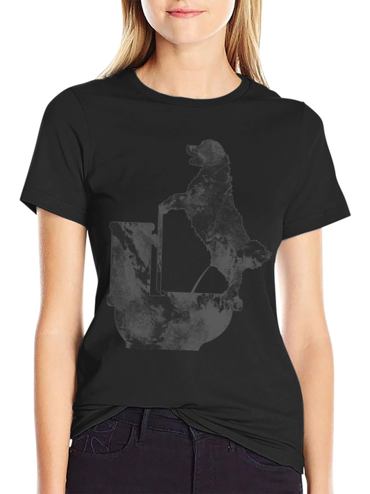 Dog on Barrel Graphic T-Shirt