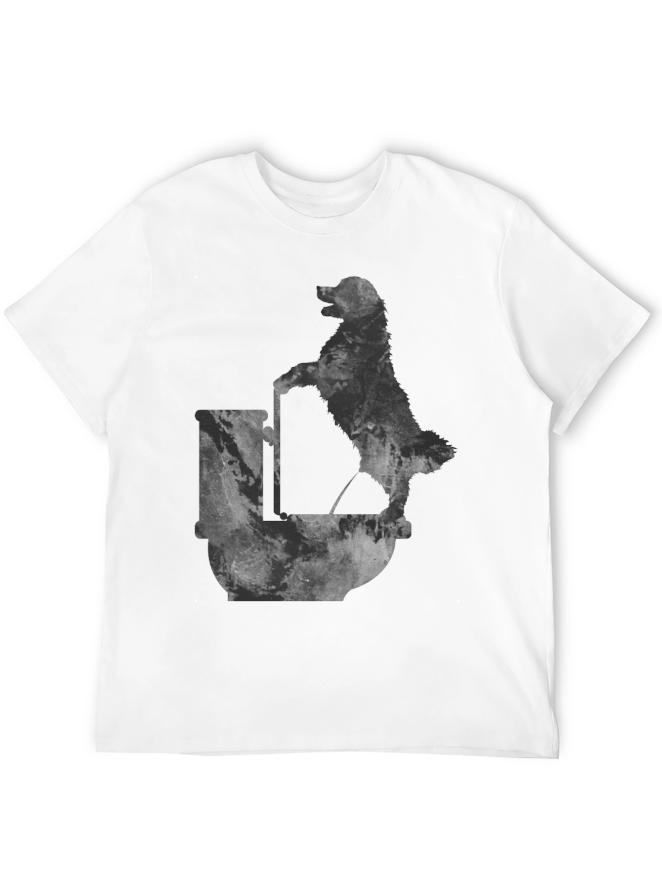 Dog on Barrel Graphic T-Shirt