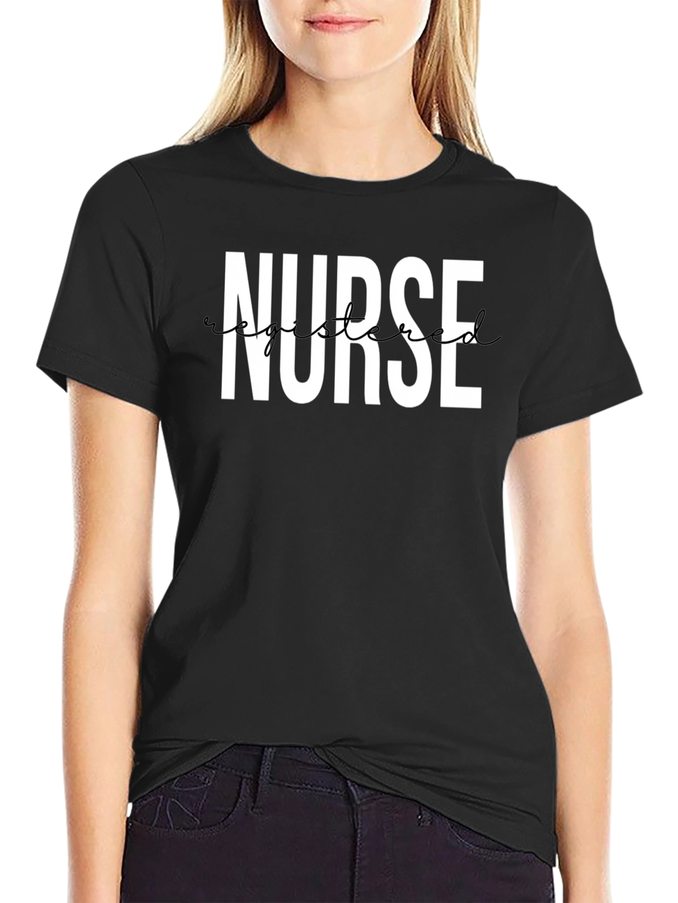 Registered Nurse T-Shirt - Black