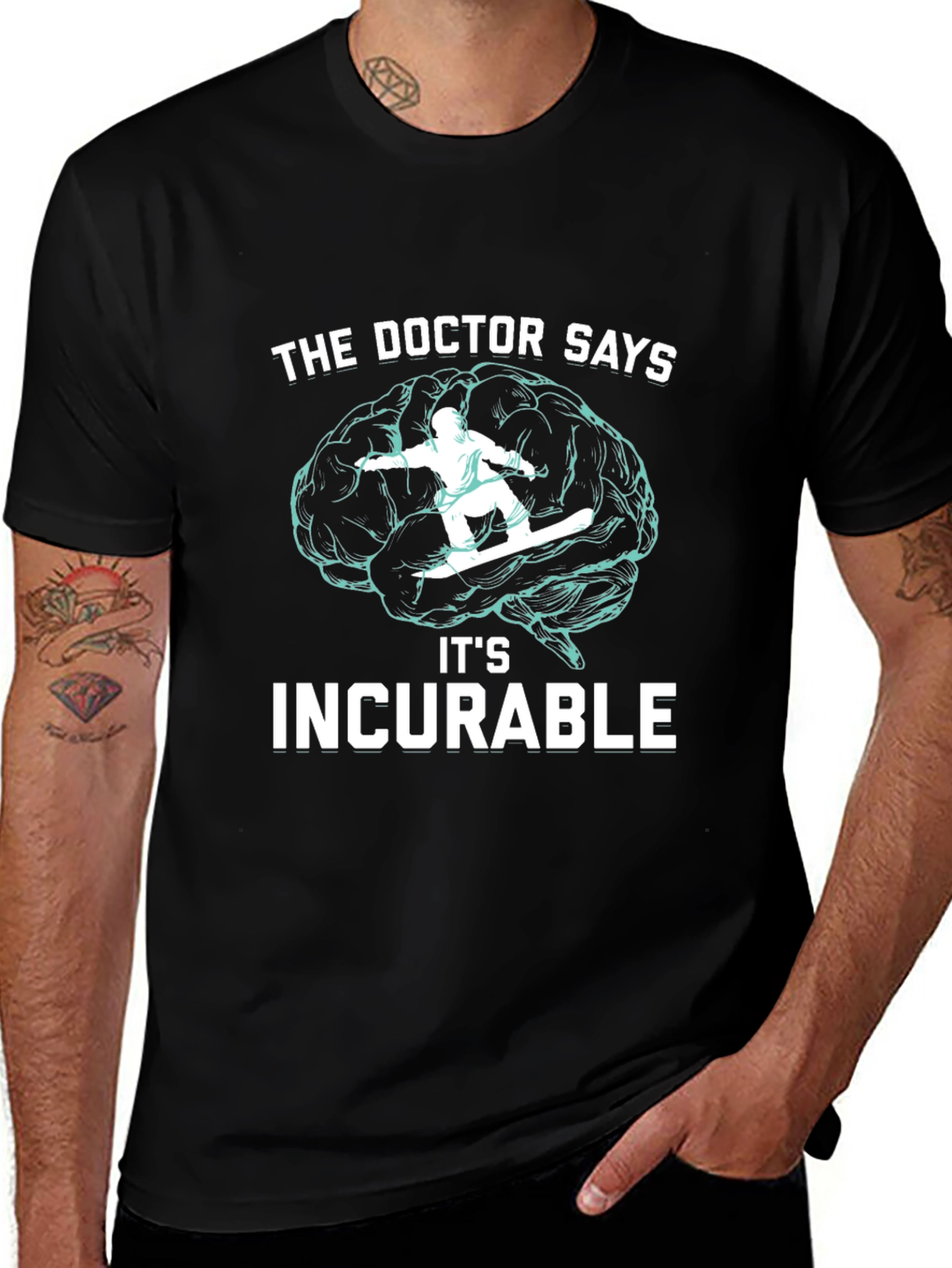 Incurable Snowboarding Brain T-Shirt