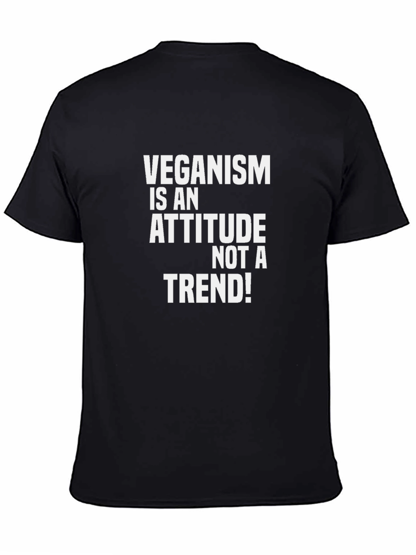 Veganism Attitude Graphic Tee - Black