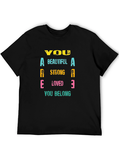 Inspirational You Are T-Shirt - Black