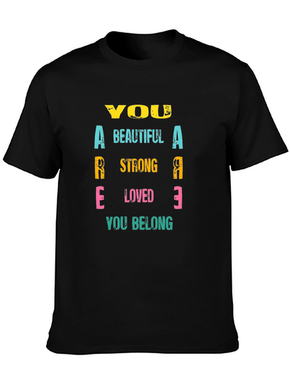 Inspirational You Are T-Shirt - Black