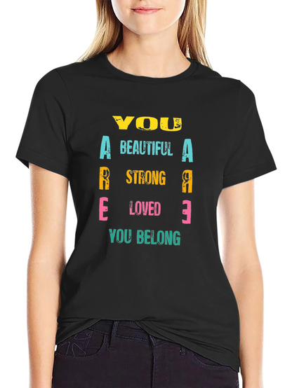 Inspirational You Are T-Shirt - Black