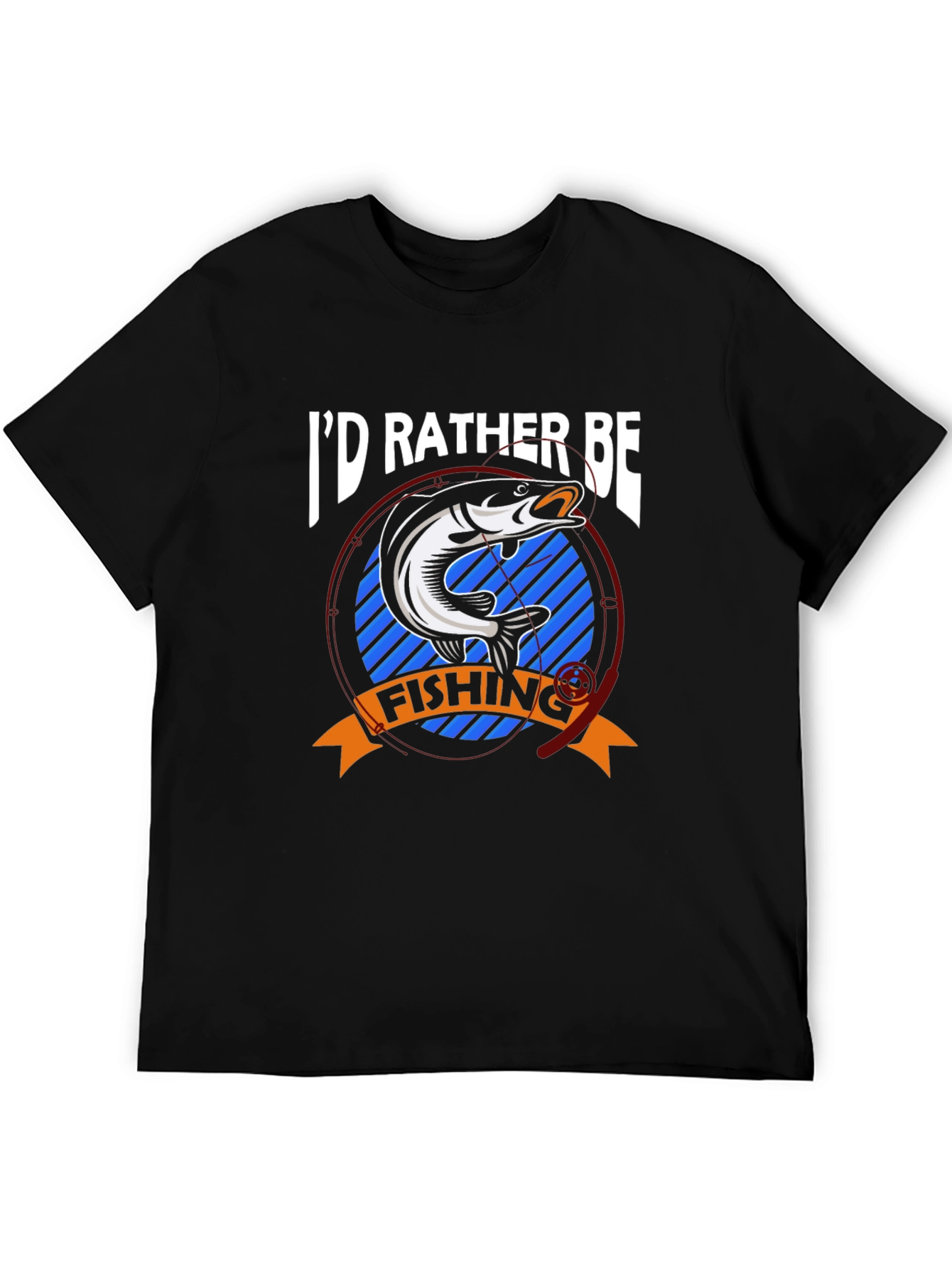 Id Rather Be Fishing T-Shirt - Bass Graphic Tee