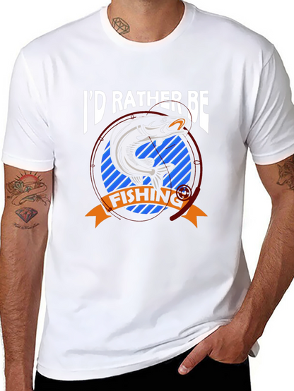 Id Rather Be Fishing T-Shirt - Bass Graphic Tee