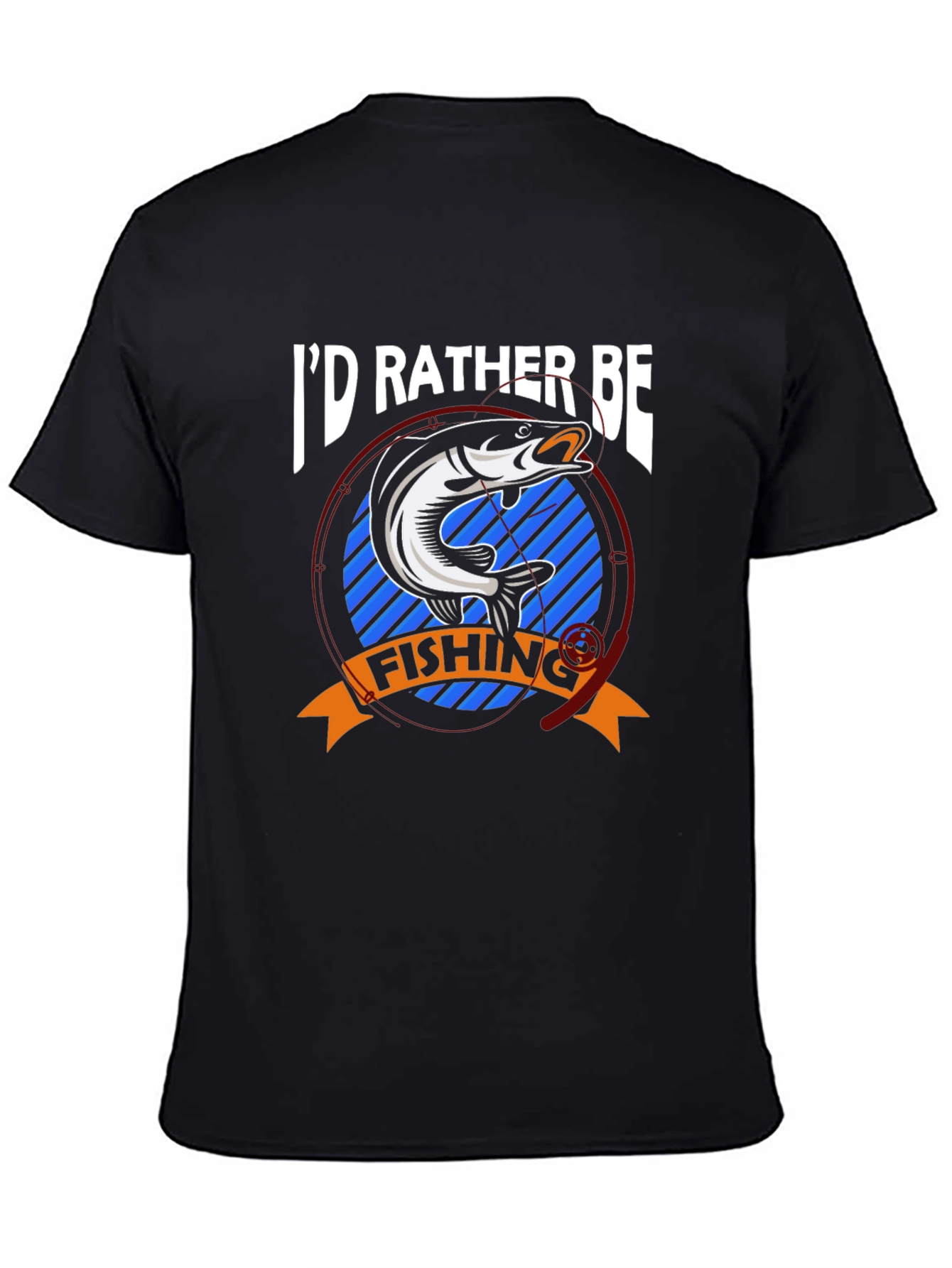 Id Rather Be Fishing T-Shirt - Bass Graphic Tee