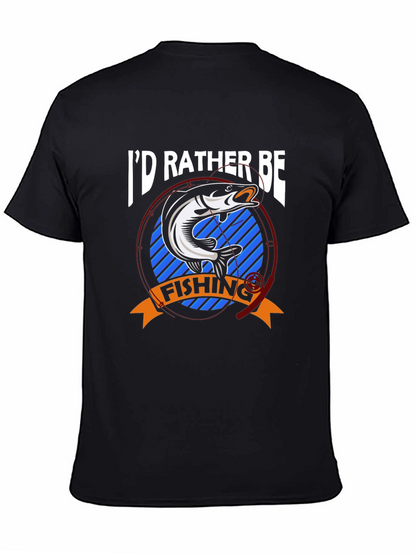Id Rather Be Fishing T-Shirt - Bass Graphic Tee