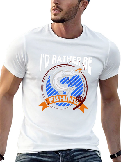 Id Rather Be Fishing T-Shirt - Bass Graphic Tee