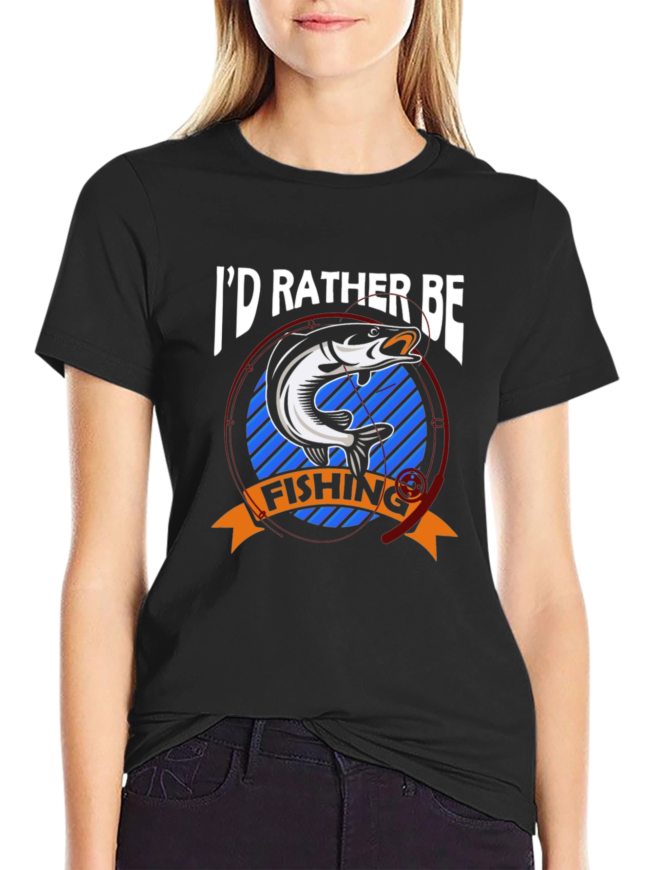 Id Rather Be Fishing T-Shirt - Bass Graphic Tee